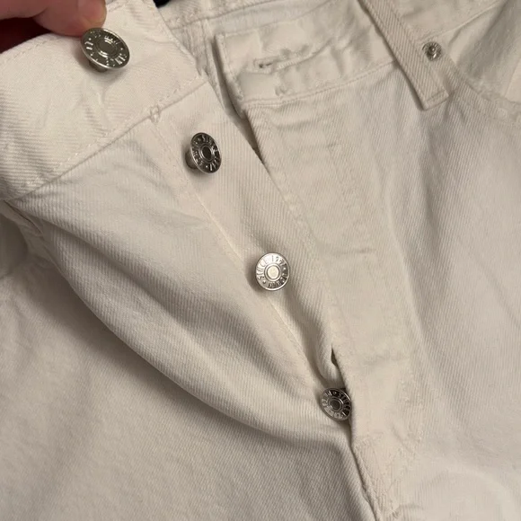 Edwin Women's Cream Cropped Pants - Picture 5 of 10